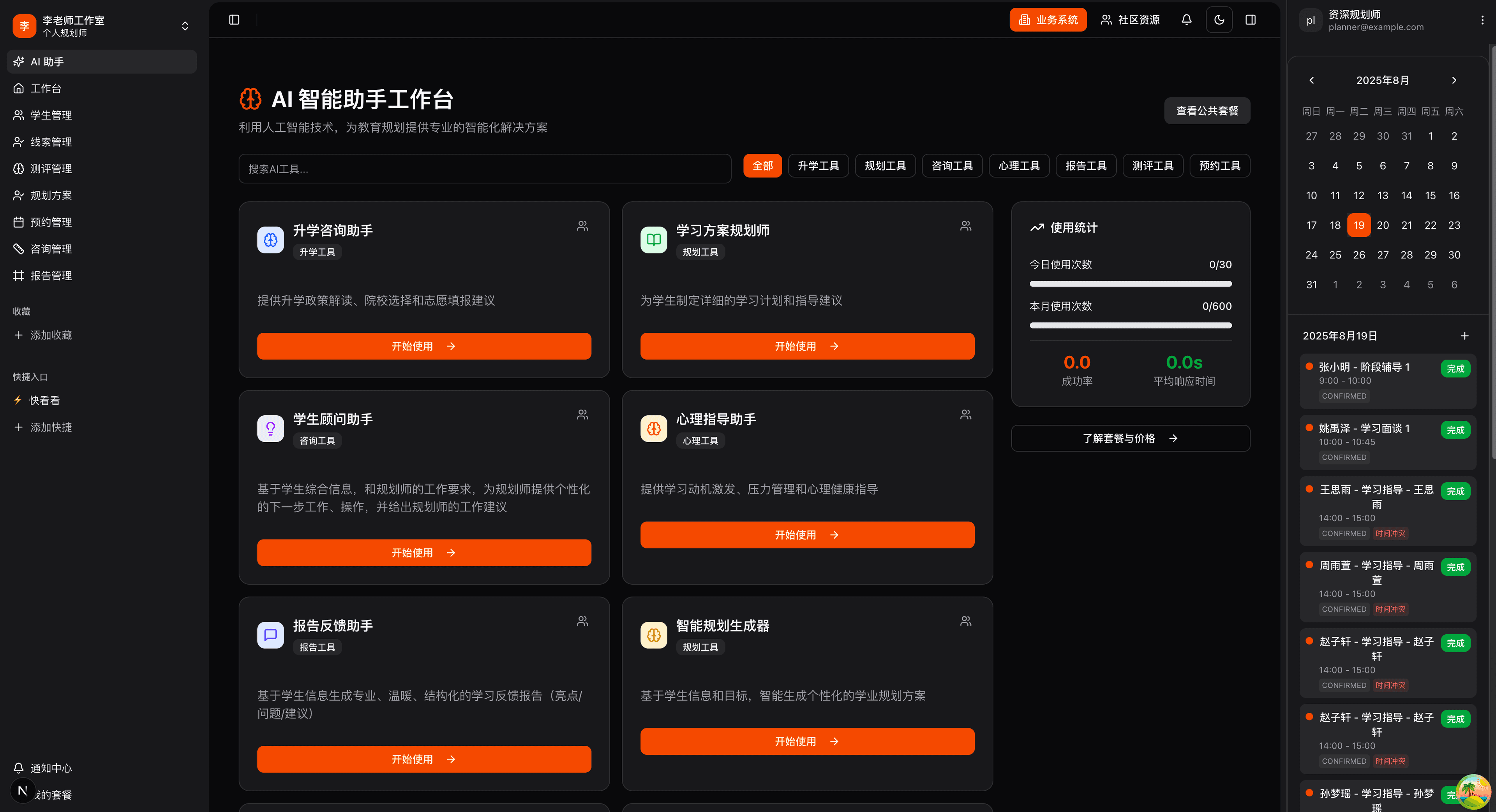 流程模板示意